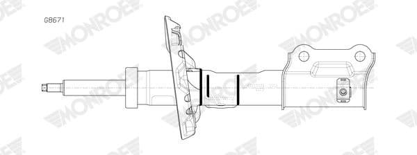 Shock Absorber MONROE ORIGINAL (Gas Technology) G8671