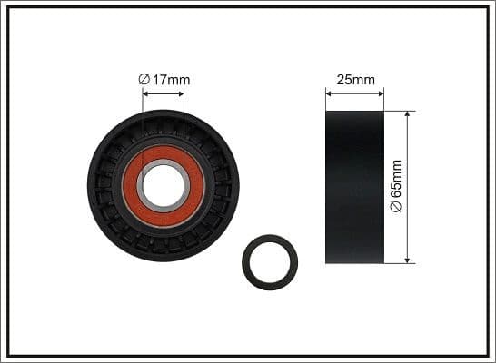 Tensioner Pulley, V-ribbed belt 500706