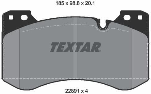 Brake Pad Set, disc brake 2289101
