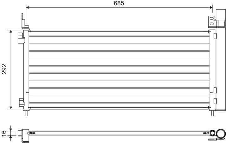 Condenser, air conditioning 822720