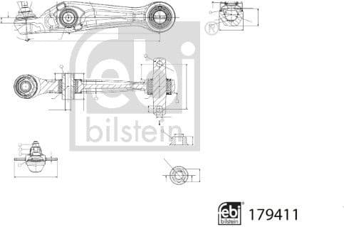 Control/Trailing Arm, wheel suspension 179411 - image 2