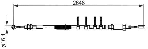 Cable Pull, parking brake 1987482596