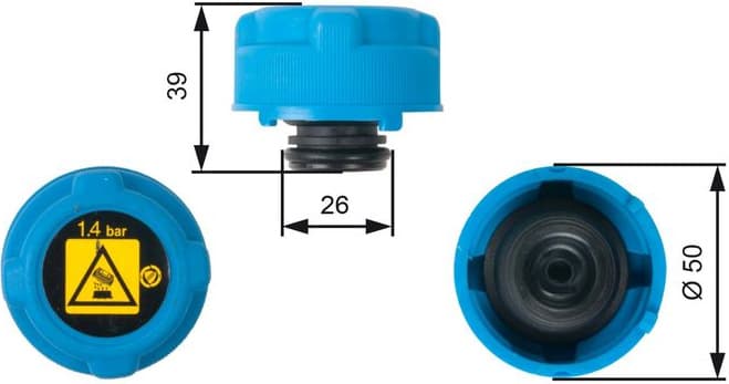 Cap, coolant tank RC216