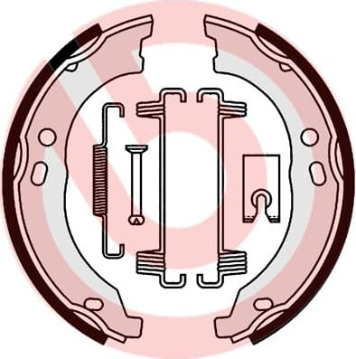 Brake shoes handbrake, Top Quality S23579