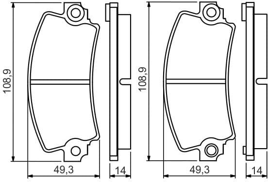Brake Pad Set, disc brake 0986495270 - image 5