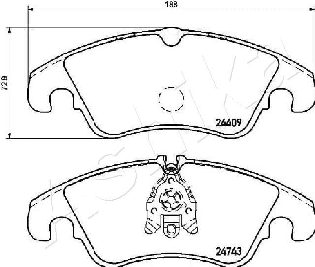 Brake Pad Set, disc brake 50-00-0309 - image 2