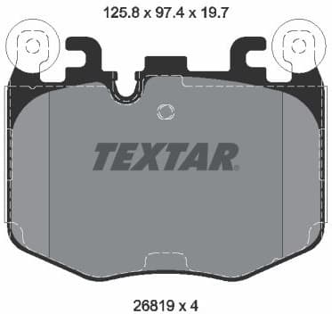 Brake Pad Set, disc brake Q+ 2681901