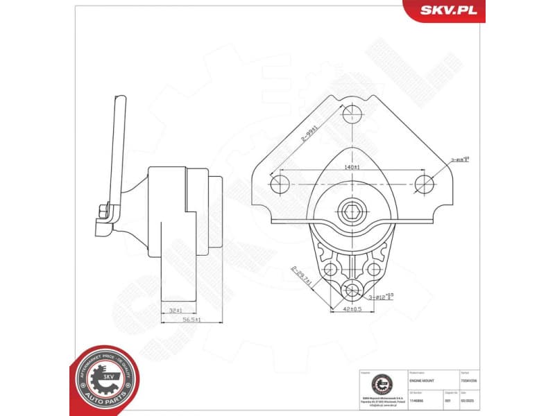 Mounting, engine 75SKV256 - image 5