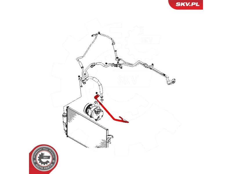 High/Low-pressure Line, air conditioning 54SKV739 - image 5