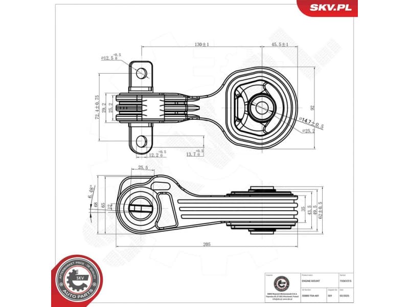 Mounting, engine 75SKV315 - image 5