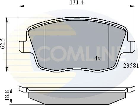 Brake pads front CBP01147