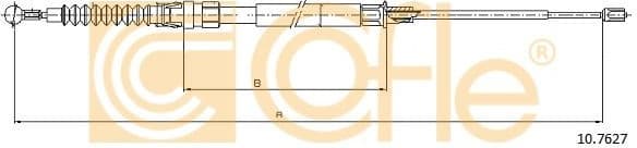 Cable Pull, parking brake 10.7627