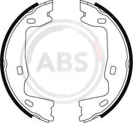 Brake Shoe Set, parking brake 8786