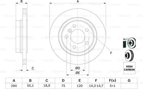 Brake Disc 0986478570 - image 5