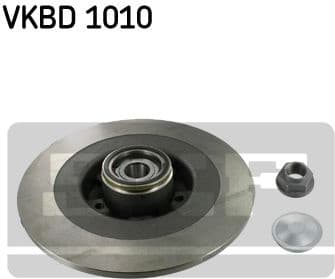 Brake disc with bearing, Top Quality VKBD1010 - image 2