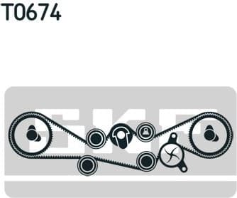 Water Pump & Timing Belt Kit VKMC 98109-3 - image 2