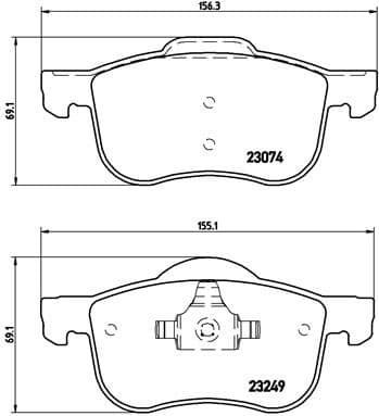 Brake Pad Set, disc brake PRIME LINE P86020