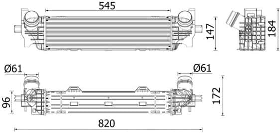 Charge Air Cooler BEHR *** PREMIUM LINE *** CI660000P