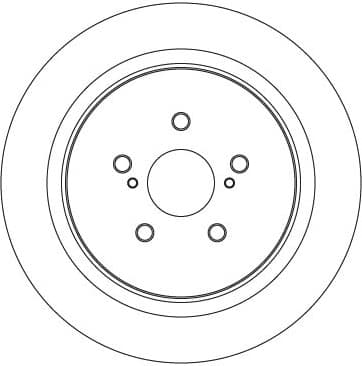 Brake discs kit rear, (2pcs), Top Quality DF6746 - image 2