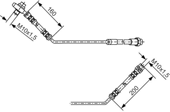 Brake Hose 1 987 476 054 - image 2