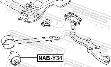 Mounting, control/trailing arm NAB-Y34 - image 2