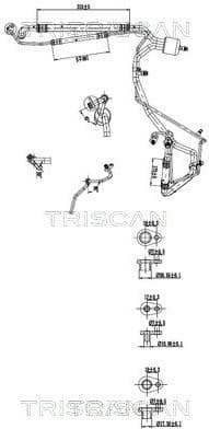 High/Low-pressure Line, air conditioning 9010 28049