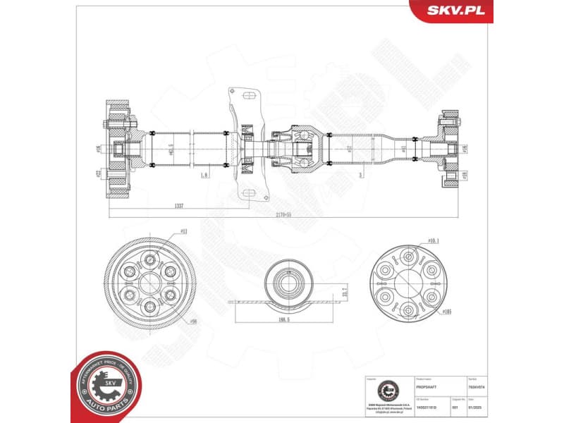 Drive Shaft 76SKV074 - image 2