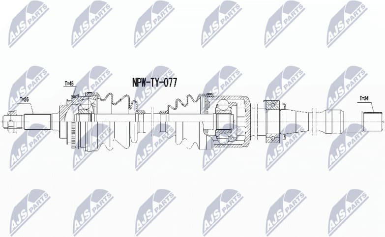 Drive Shaft NPW-TY-077