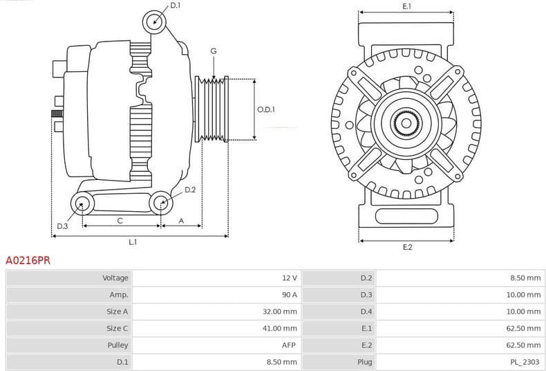 Alternator Remanufactured AS A0216PR - image 5