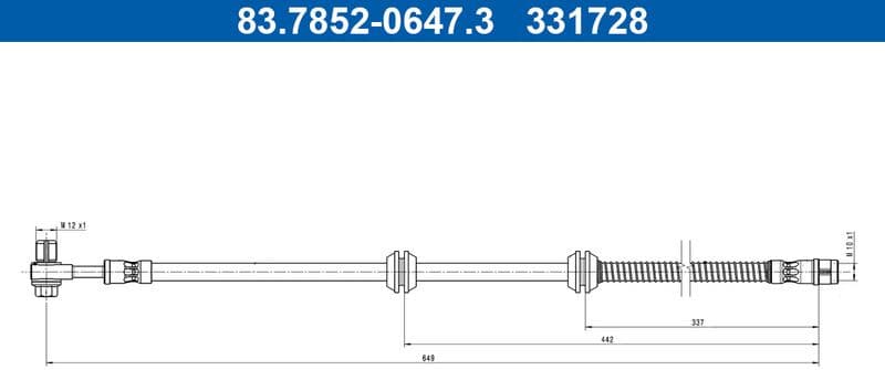 Brake Hose 83.7852-0647.3