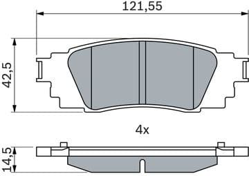 Brake Pad Set, disc brake 0 986 424 840 - image 2