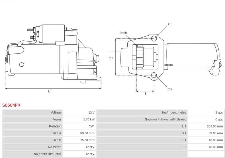 Starter Remanufactured AS S0504PR - image 5