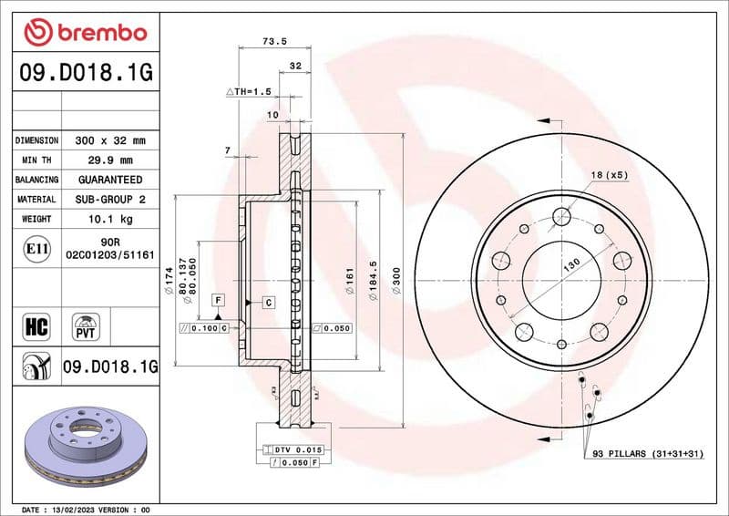Brake Kit, disc brake BEYOND LINE - Greenance KT 10 048