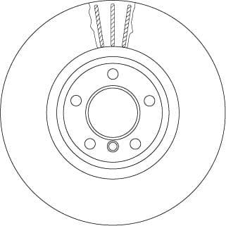Brake Disc TRW SINGLE DF6615S