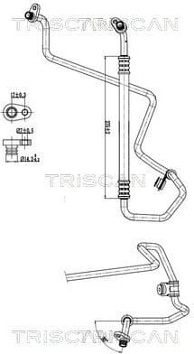 High/Low-pressure Line, air conditioning 9010 28072