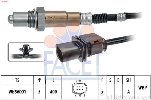 Oxygen Sensor Made in Italy - OE Equivalent 10.8403
