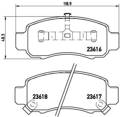 Brake Pad Set, disc brake PRIME LINE P 28 033