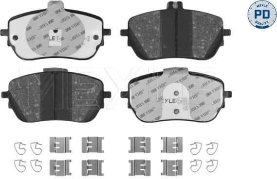 Brake Pad Set, disc brake MEYLE-PD: Advanced performance and design. 025 229 8819/PD