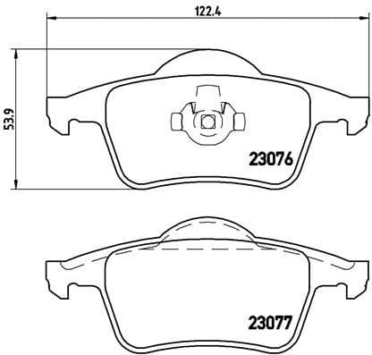 Brake pads rear, Top Quality P86014