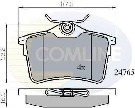 Brake pads rear CBP01797