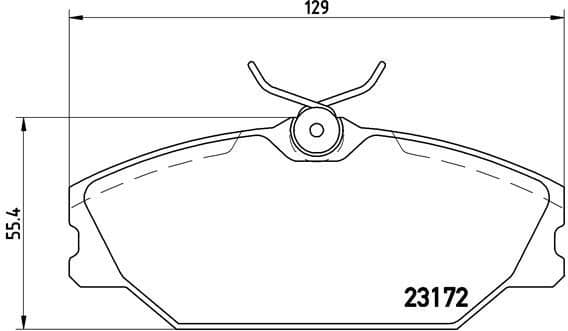 Brake Pad Set, disc brake PRIME LINE P68027
