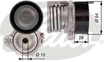 Belt Tensioner, V-ribbed belt DriveAlign™ T39016