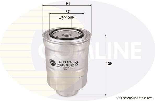 Filter diesel fuel EFF275D - image 2