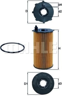 Filter oil OX354D