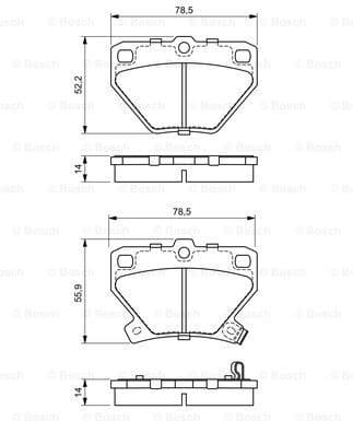 Brake Pad Set, disc brake 0986424630 - image 7