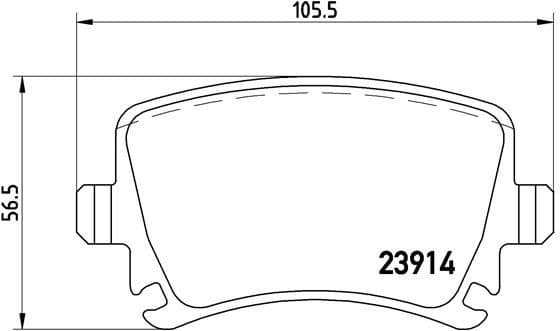 Brake pads rear, Top Quality P85073 - image 4