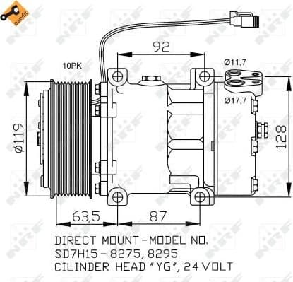 Compressor, air conditioning EASY FIT 32705