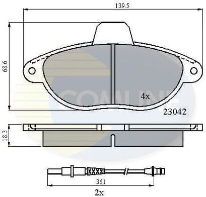 Brake pads front CBP2714