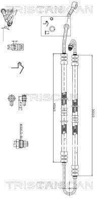 Hydraulic Hose, steering 8516 11036