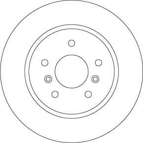 Brake discs kit rear, (2pcs), Top Quality DF6787